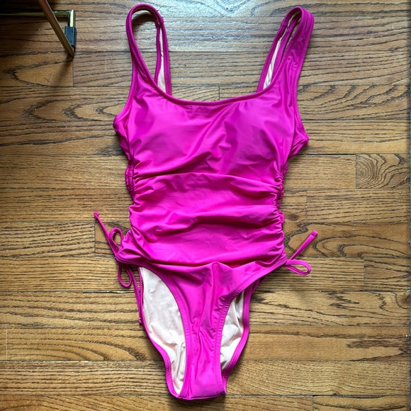NWT J.Crew Ruched side-tie one-piece swimsuit - Picture 5 of 7